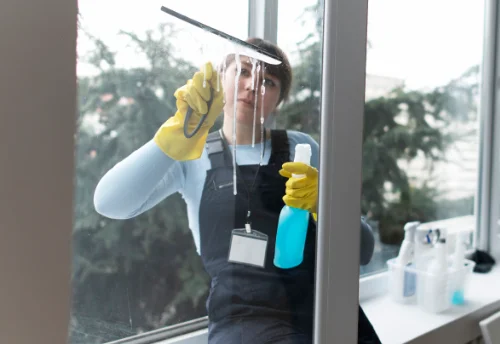 Nettoyage de vitres intérieures et extérieures à la Boussac
